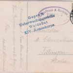 DR - Geprüft Überwachungsstelle Waldshut XIV. AK Zensur-L4 Karte Säckingen 1915