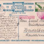 Schweiz - 40 Rp. Sonderganzsache Bundesfeier 1929 SST Schweiz. Ballonpost