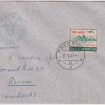 Schweiz - 1 Fr. Flugpost/Überdruck Pro Aero Sonderflugbrief Payerne 28.5.41