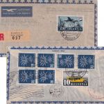 Schweiz - SWISSAIR Erstflug Genf/New York - Ableitung Montevideo/URUGUAY 2.5.47