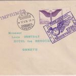 Schweiz - 1 Fr Luftpostausgabe Erstflugbrief La Chaux de Fonds - Basel 17.5.26