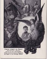 Bayern - Erbprinz Luitpold v. Bayern sw-Trauerkarte 1914 ungelaufen