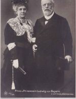 Bayern - Prinz u. Prinzessin Ludwig v. Bayern sw-Foto-AK ungelaufen dat. 1908