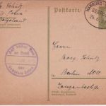 DR - Hamburg Helgoland Seepost "Dampfer Cobra" 6 Pfg. Ganzsache n. Berlin