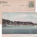 DR - Hamburg Helgoland Seepost Ovalstpl. Karte Helgoland - Dresden 1905
