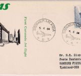 Schweden - Scandinavian Airlines SAS Erstflug Stockholm - Hamburg 5.4.64