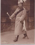 Preussen - Kaiser Wilhelm II. Uniform Marschallstab sw-Foto-AK 1913 SST Leipzig