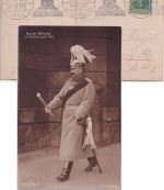 Preussen - Kaiser Wilhelm II. Uniform Marschallstab sw-Foto-AK 1913 SST Leipzig