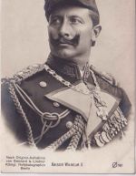 Preussen - Kaiser Wilhelm II. Brustbild Marineuniform Orden sw-Foto-AK