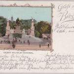 Breslau - Hansa 2 1/2 Pfg. AK Kaiser Wilhelm Denkmal 3.9.99