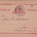 Stuttgart - Stadtpost Hansa 3 Pfg. Ganzsache/Karte 20.9.90