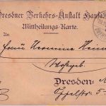 Dresden - Hansa 3 Pfg. Bienenkorb Ganzsache (col. Jux-Zeichnung !) 29.11.1899
