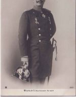 Preussen - Kaiser Wilhelm II. Uniform Orden sw-Foto-AK gebr. 1905/10
