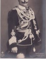 Preussen - Kaiser Wilhelm II. Hussaren-Uniform Orden sw-Foto-AK datiert 1907