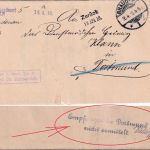 DR - Graudenz 1910 Frei laut Avers No.21 Dienstbrief n. Dortmund - retour !