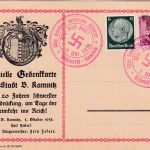 Sudetenland - Böhmisch-Kamnitz 3.10.1938 Sonderkarte "Befreiung"