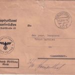 DR - Saarbrücken SCHA 1937 Dienstbrief/Frei d. Ablösung n. Klarenthal