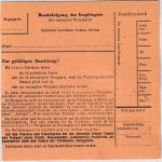 BRD - 1 DM + 30 Pfg. Heuss I/II Paketkarte i.d. DDR Groß Solchen ü. Peine 1962