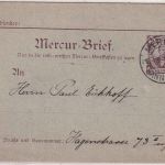 Hannover - Mercur 3 Pfg. Stadtdirektor Ganzsache/Kartenbrief 1.9.92
