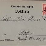 Stettin - Hansa 2 1/2 Pfg. Wappen AK Stettin Hafen 5.5.98