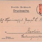 Berlin - Paketfahrt 1 Pfg Bär Karte/Verband d. Kriegsfreiwilligen 1870/71 9.2.00