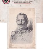 Preussen - Kaiser Wilhelm II. Uniform sw-Künstler-AK (Zeichnung) ca. 1915