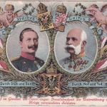 Preussen/Österreich - Kaiser Wilhelm II. Kaiser Franz-Joseph farb. AK 1914