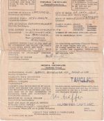 All.Bes. - Entlassungsschein Kriegsgefangener Eschweiler/Münster 23.1.46