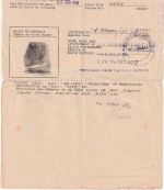 All.Bes. - Entlassungsschein Kriegsgefangener Eschweiler/Münster 23.1.46