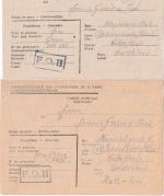 All.Bes./Belgien - Lager FOII (Andenne) Kriegsgefangenenkarte/-brief 1947