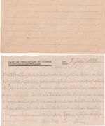 All.Bes./Belgien - Lager FOII (Andenne) Kriegsgefangenenkarte/-brief 1947