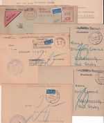 Bizone - Schleswig/Ulsby Entnazifizierungsdoku 1948 u. Nachnahmebrief 1950