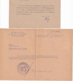 Bizone - Schleswig/Ulsby Entnazifizierungsdoku 1948 u. Nachnahmebrief 1950