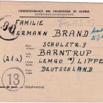 All.Bes./Belgien - Lager LBV (Waterschei) Kriegsgefangenenbrief n. Barntrup 1946