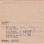 All.Bes./Belgien - Lager LB IV (Winterslag) Kriegsgefangenenbrief 22.3.47