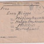 All.Bes./Belgien - Lager BOII (Hensies) Kriegsgefangenenbrief n. Malchin 5.5.46