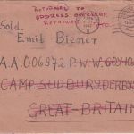 All.Bes./England - Naumburg 17.6.47 Kriegsgefangenenbrief n. Camp Sudbury Retour