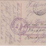 DR - Essen-Borbeck 7.11.17 Feldpostkarte an Kgl. Preuss. Armee-Flugpark F TÜRKEI