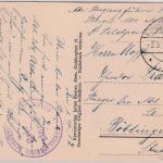 DR - Kgl. Preuss. Flieger-Abt. 208 Feldpostkarte n. Böblingen 2.3.17