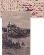 DR - Flieger-Ers.-Abt. 11/2. Werft-Kp. Feldpostkarte Brieg - Potsdam 23.4.18