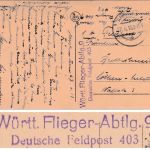 DR/Württemberg - Württ. Flieger-Abtlg. 9 Feldpostkarte n. Köthen 27.6.18