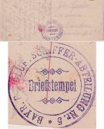 DR/Bayern - Bayr. Feldluftschiffer-Abteilung Nr. 5 Feldpostkarte 6.7.16