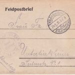 DR - Feldflieger-Abteilung Nr. 2/XVI. Armeekorps Feldpostbrief 21.1.16