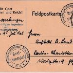 DR - Flugzeugmeisterei Abt. ZAK B.A.4. Feldpostkarte Berlin-Johannisthal 3.4.17