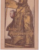 DR - Zeichnet Kriegsanleihe ! Pilot vor Flugzeug col. AK/ungelaufen ca. 1915/17