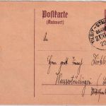 Bayern - 15 Pfg Hupp/Freistaat Ganzsache/A-Teil Bahnpost Tilsit Stallupönen 1920