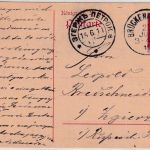 Bayern - 10 Pfg Luitpold Ganzsache n. RUSS. POLEN Brückenau Bad - Zgierz 25.6.11