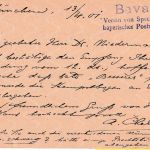 Bayern - 2 Pfg. Rauten Ganzsache+Zusatz München XXIV - Neumarkt 1901 Absender !!