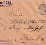 DR - Kampfgeschwader V. OHL/3. K.S.Inf.Div. Heeressache n. Berlin 30.12.16