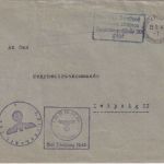 B&M - Prag 22.2.41 Frei d. Ablösung Dienstbrief 1.Kp. Pi.Ers.Btl. 206 n. Leipzig